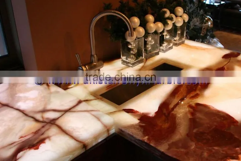 MODERN LIGHTWEIGHT ONYX BATHROOM COUNTERTOPS