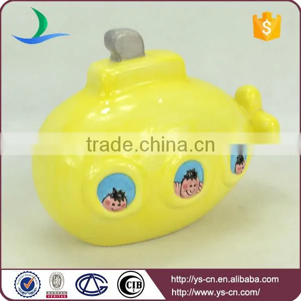yellow toy china boat decoration,highwin produce decoration