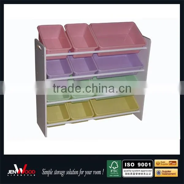 Kids Wooden Toy Organizer