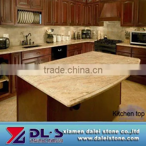 yellow stone countertop