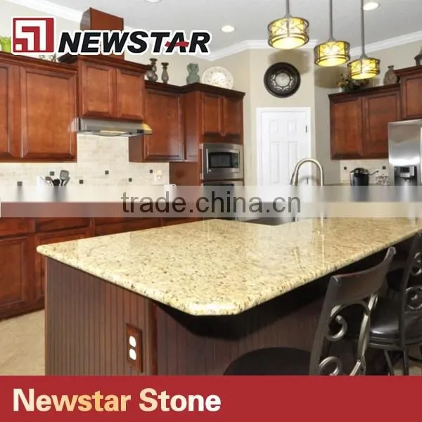 Tiger Skin Yellow Stone Granite Kitchen Island Table