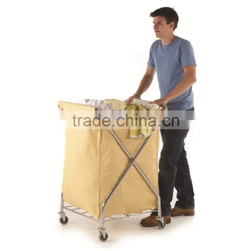 collapsible laundry trolley Transport Up to 120 Pounds Water Resistant Heavy Duty Canvas