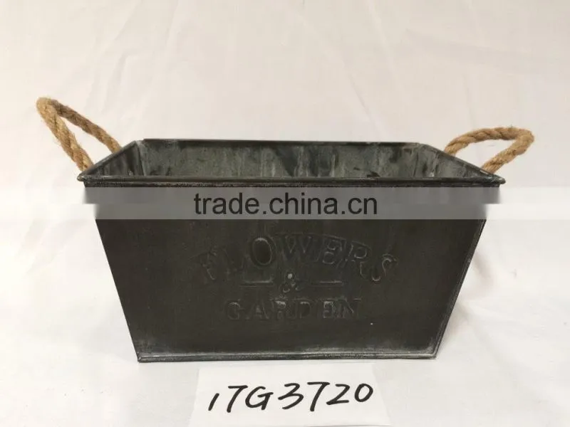 nanning wholesale cheap home goods products indoor decorative tall square pot planter