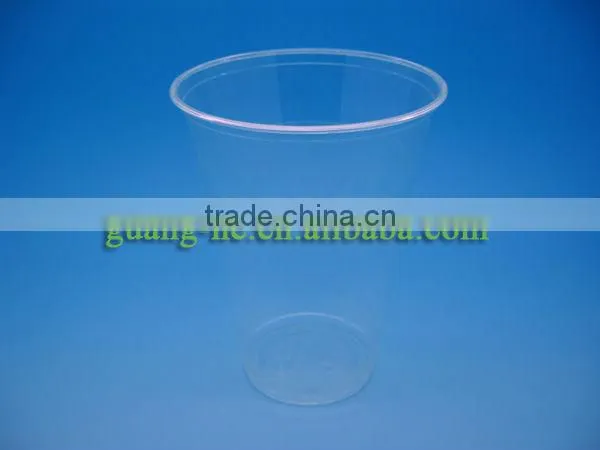 PLA Cold drinking clear plastic Cup/ biodegradable ice cream cups
