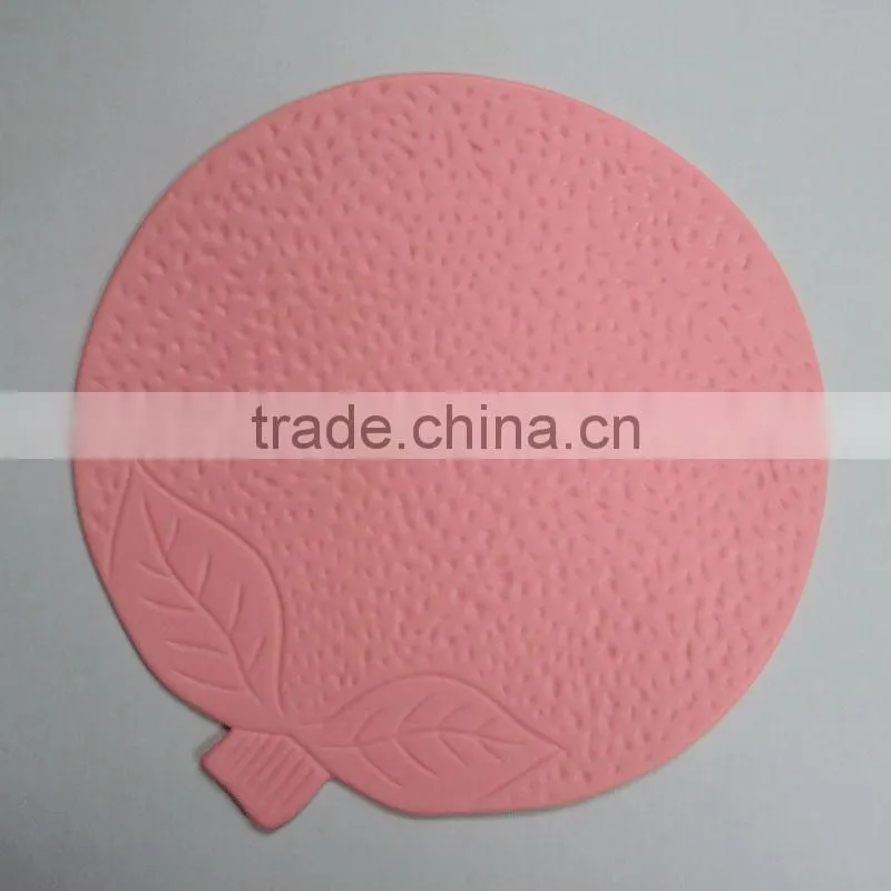 Flower pattern silicone coaster