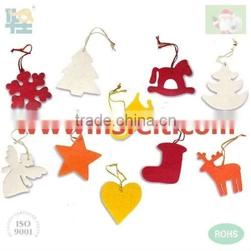 Hanging ornaments on Christmas tree