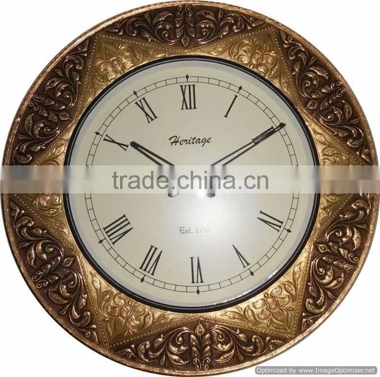 metal home decor clock