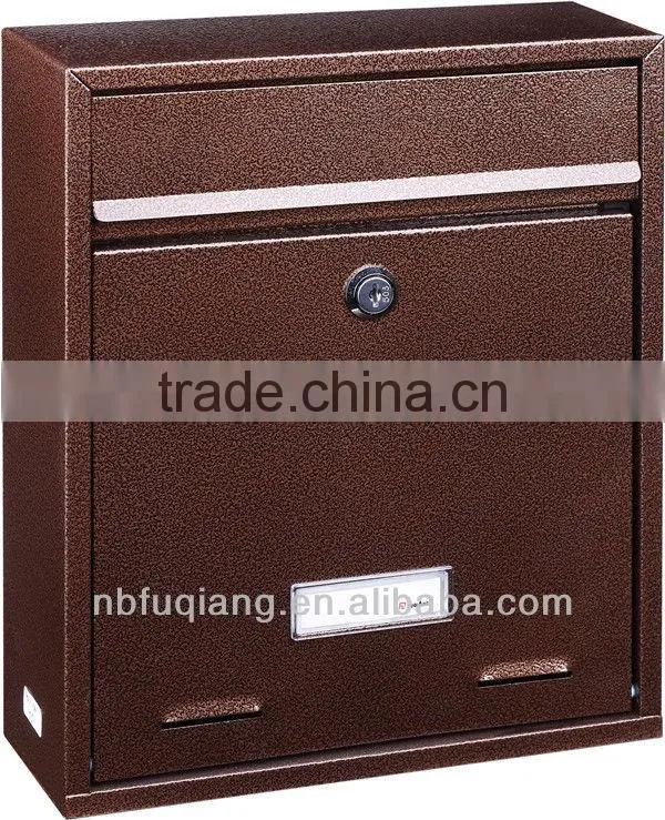 FQ-174 Classic Style Metal Mailbox with Lock, wall mounted mailbox,four colors for choice