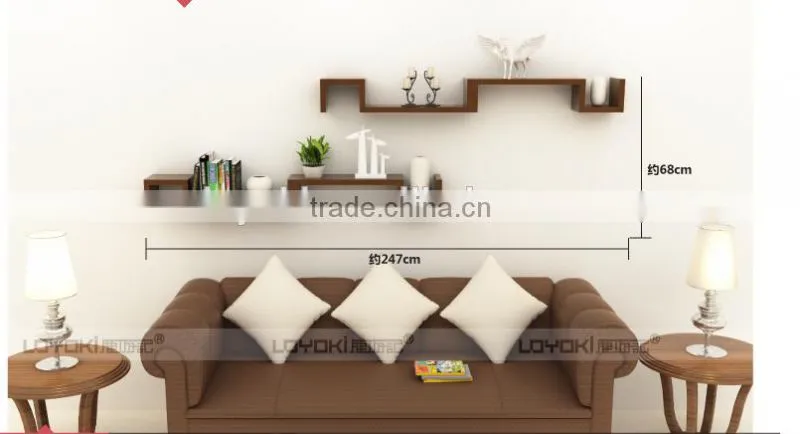New design eco-friendly MDF wood home wall shelf lovely wall decorative S shape mount shelf wholesale