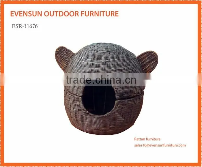 High quality Rattan furniture cheap Rattan cat dog dry bed