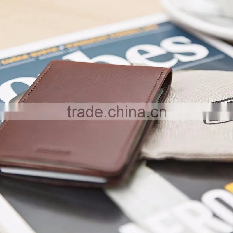 ID window Minimalists Ultra Slim Bifold Leather Wallet