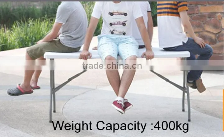 Foldable White Plastic Banquet/Garden Table