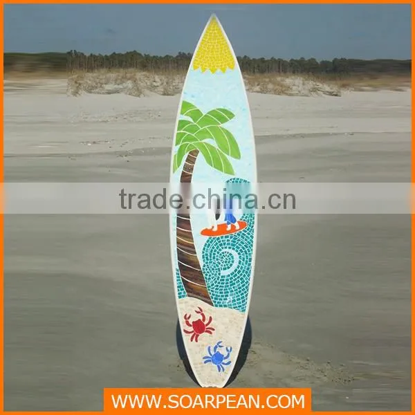Customized Decorative Wooden Surfboard made in China