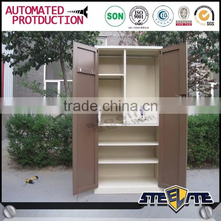Steelite double color wardrobe design furniture bedroom