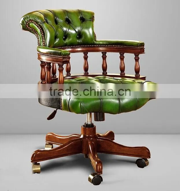 Vintage English Regina Style Office Writing Desk made of Solid Wood BF11-08223b