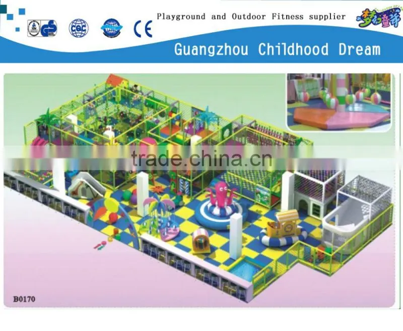 $39.00/Sq.m (B-0170) CE certificated big slide ball pool trampoline colorful SOFT PLAY EQUIPMENT indoor playground