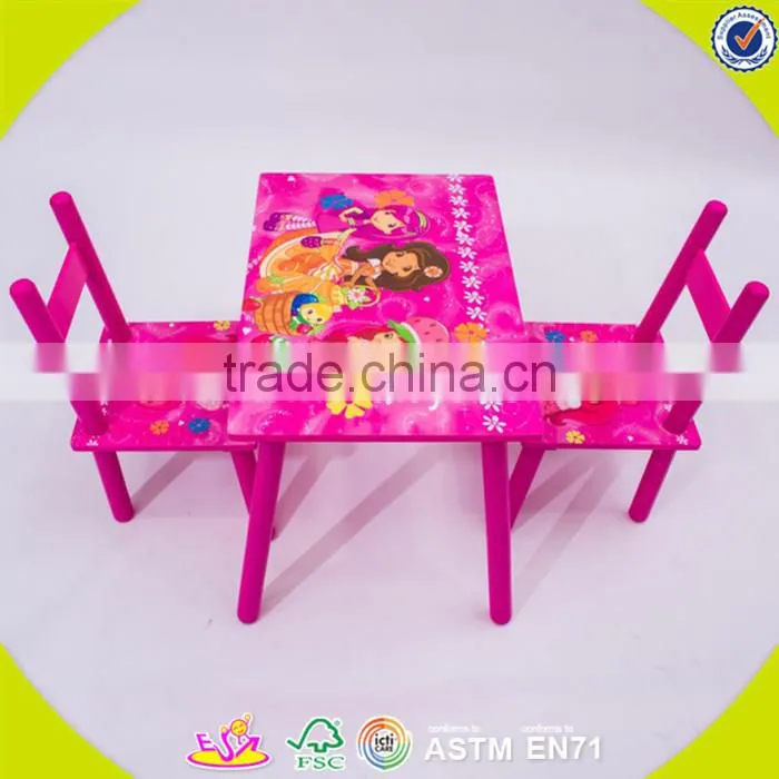 Wholesale Square table and chair wooden school furniture cheap square table and chair furniture suppliers W08G211