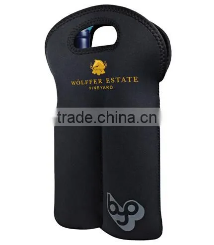 Twin Bottle Neoprene Tote holds two 750mml wine