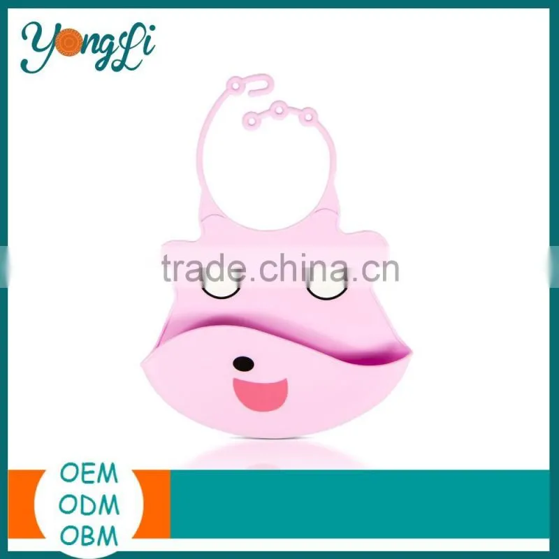 BPA Free Silicone Baby Bibs Plain White