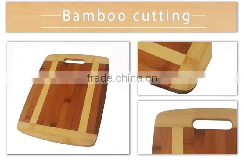 AONONG MOSO Bamboo Kitchen Active Antibacterial Butcher Block Radian Corner Shape Chopping Board/ Cutting Board