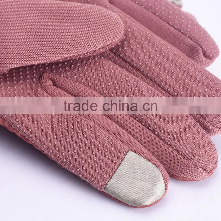 Customized Thinsulate Thermal Lined Stretch Winter Acrylic Knitted Glove for mobile phone