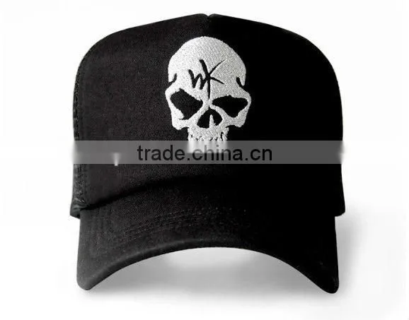2013 summer 5 panel cotton and mesh printing snap back trucker cap