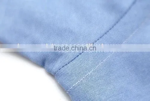 Man Oxford Shirt Short Sleeve Dress Shirt Solid Color Dress Shirt
