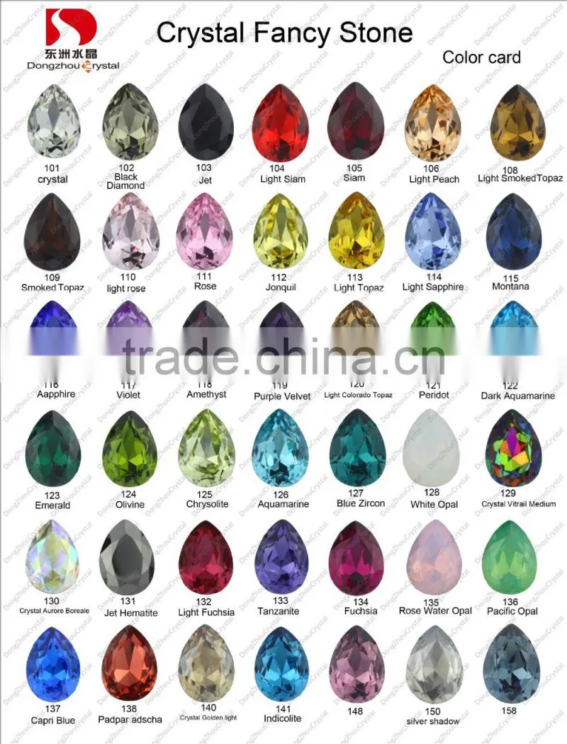 wholesale crystal loose fancy stone jewelry findings components