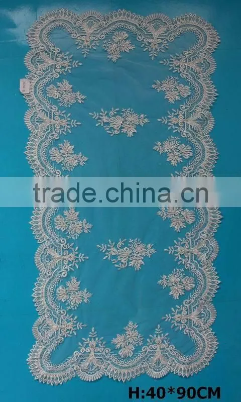 Delicate christmas design embroidery table cloth
