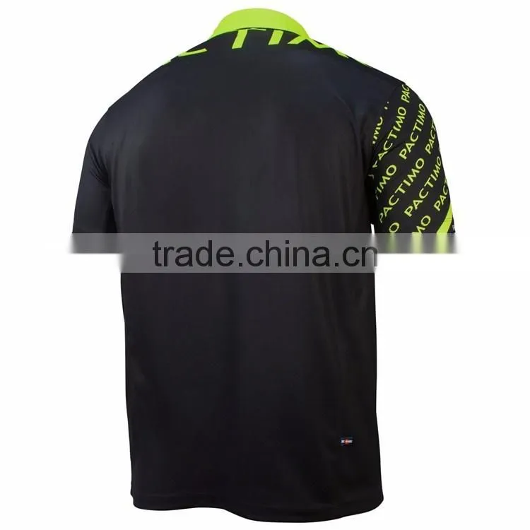 Custom made fashion golf uniform sublimated quick dry polo shirt
