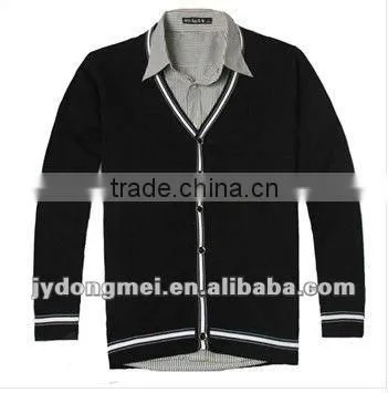 100cotton V neck Leisure man sweater
