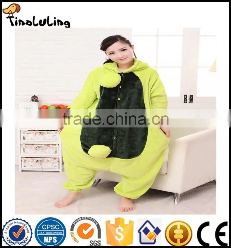 2017 new flannel pea piece pajamas wholesale cheap flannel pajamas