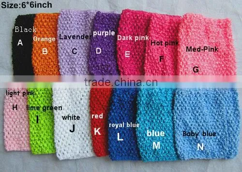 9inch wholesale crochet tube top lined tutu top