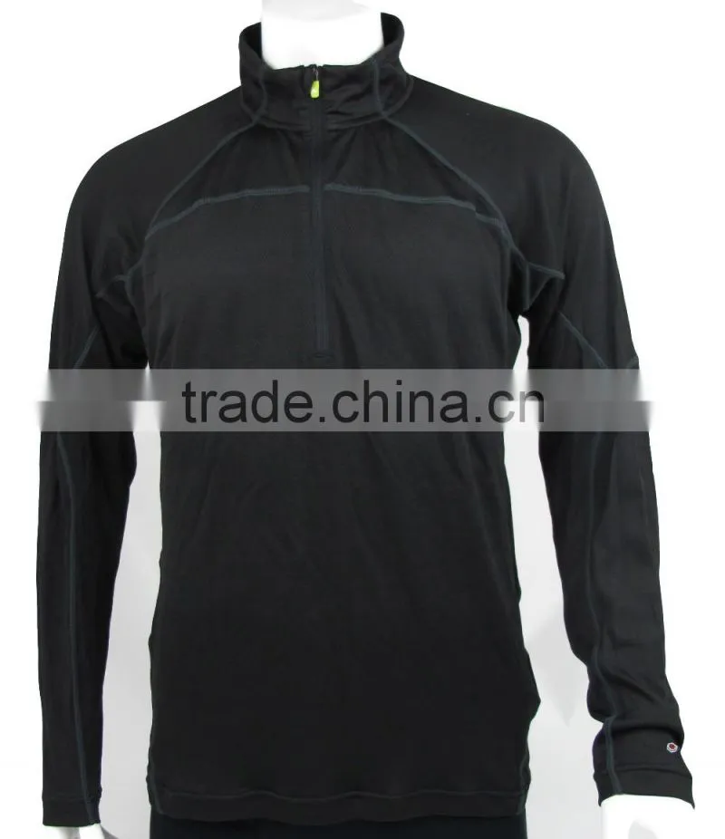 2017 New blank merino wool t shirt Men's Under Base Layer Long Sleeve T-Shirts