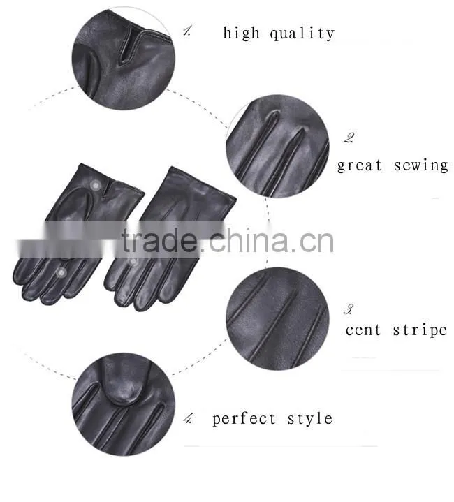 best selling men leather gloves good quality OEM