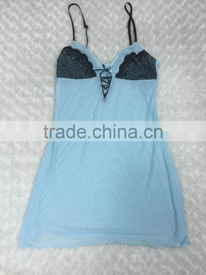 2016 New range of high quality sexy sleeper wear with G-string