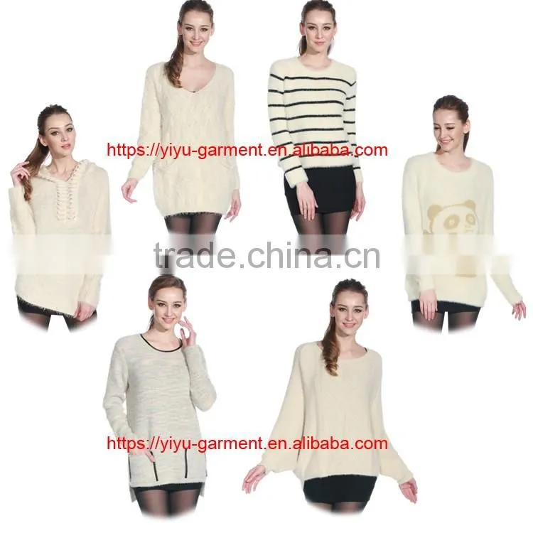 Korea Winter Long Coat Wholesale Knit Hooded Cardigan women sweater