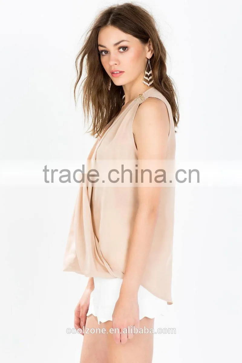 Elegant zip shoulder surplus front evening clothes women 2015