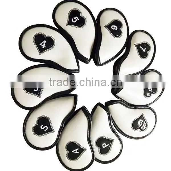 OEM Fashion star PU golf iron headcover set