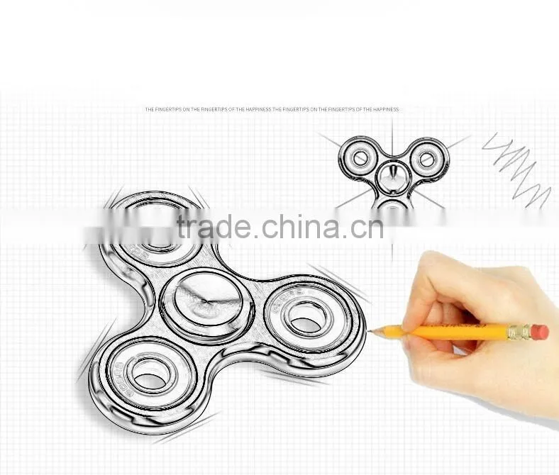 Hot selling yiwu factory wholesale plating electroplating hand finger toy fidget spinner