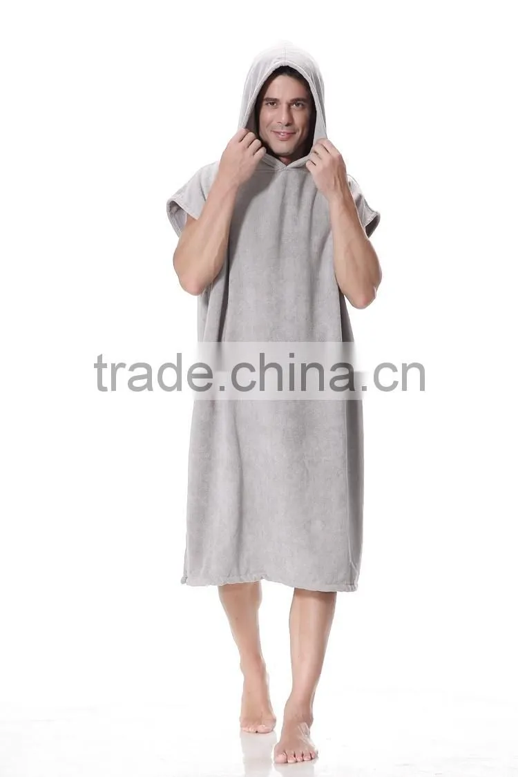 Surf poncho microfiber hooded poncho beach towel for adults
