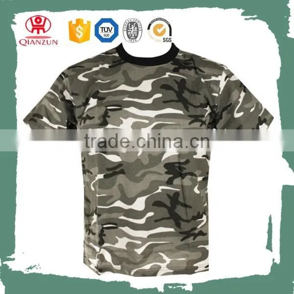Custom scoop neck organic cotton army t shirt wholesale cheap