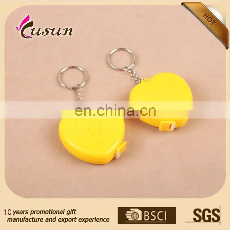 Plastic heart shaped great material custom tailor measure tape