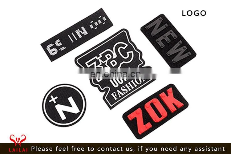 Soft 3d rubber patch for brands