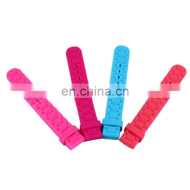 fancy 23mm silicone rubber watch strap