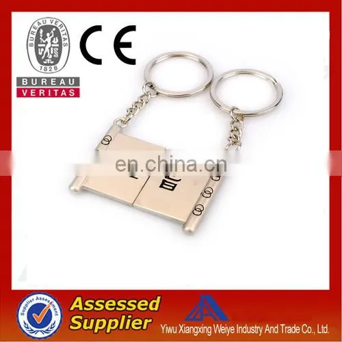 Cute metal key chain for lover