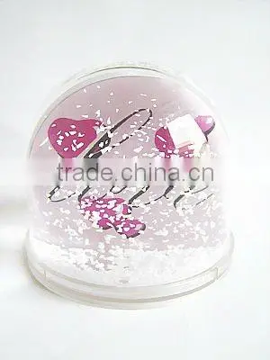 acrylic snow globe insert different photo/ picture, snow ball for Christmas