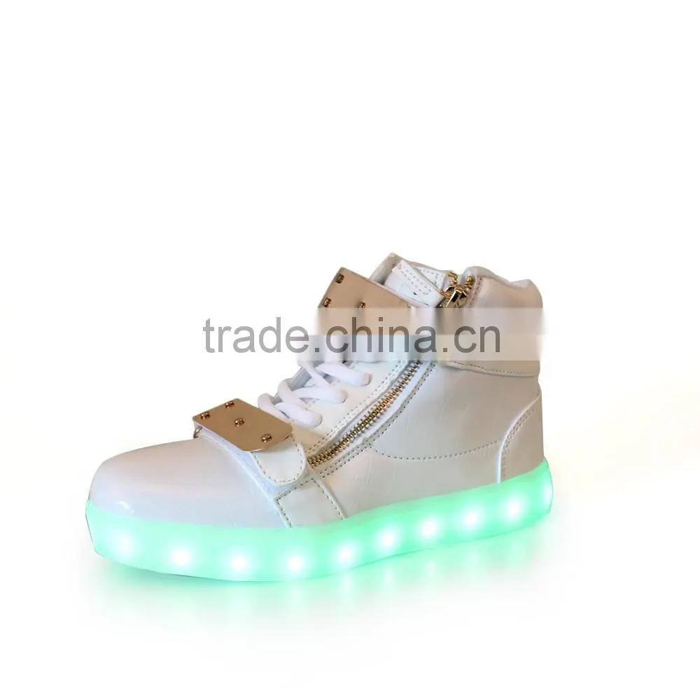 2016 LED shoes factory made high quality adults LED light up shoes