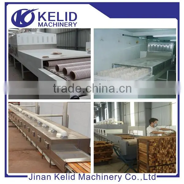 automatic high quantity tunnel continuous microwave food dryer machine