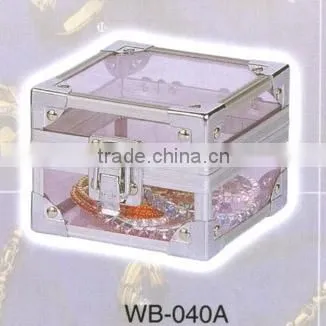 Fashionable special design aluminum watch display case aluminum portable display case